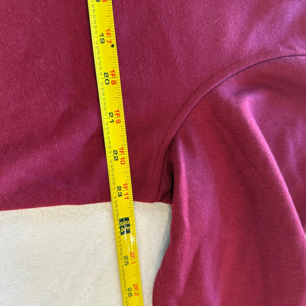 NWT Adidas Mens GO-TO 1/4 Zip Pullover Long Sleeve Burgundy Sz L Style ADVRO955 - Picture 5 of 9